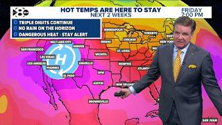 DFW Weather | High pressure dome heading west by Friday in 14 day forecast