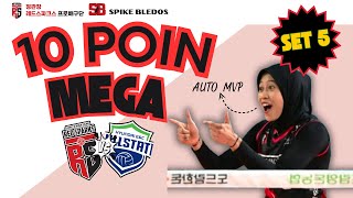 [TERBARU] Cuplikan 10 Poin Spike Mega di Set 5 Hillstate Hyundai vs Red Sparks Round 4 Langsung MVP