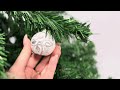 Snowflake Glass Christmas Tree Ornaments Set of 6