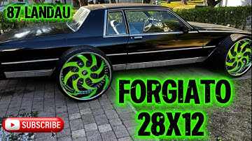 HOW TO PUT 28s ON A 87 CHEVROLET CAPRICE LANDAU #boxchevy #boxchallenge #forgiatowheels #28x12