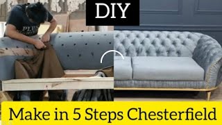 How to make Chesterfield sofa p1 |high-quality low price #diy