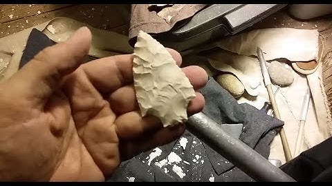 604 - Flintknapping Mississippi Gravel Points 1/7