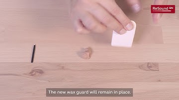 Remove and insert GN Wax Filters in custom hearing aids