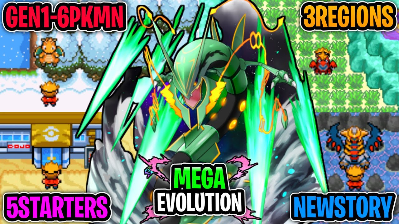 [Update] New pokemon gba rom hack 2021 with Mega evolution,Gen 1-6 pkmn & 3 Regions- Pokemon Glazed!