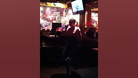 Amy signing Blown Away at Applebee's!