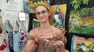 Sasha Freeman has a passion for all birds - in the field and ones made by Amazon artisans