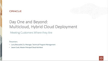 Day One and Beyond - Season 4 - Multicloud, Hybrid cloud deployment