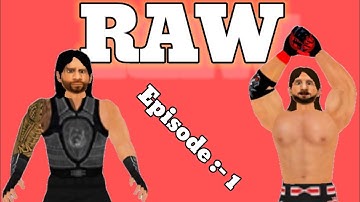 #Wr3d Raw Episode :- 1 # WR3D UNIVERSE MODE