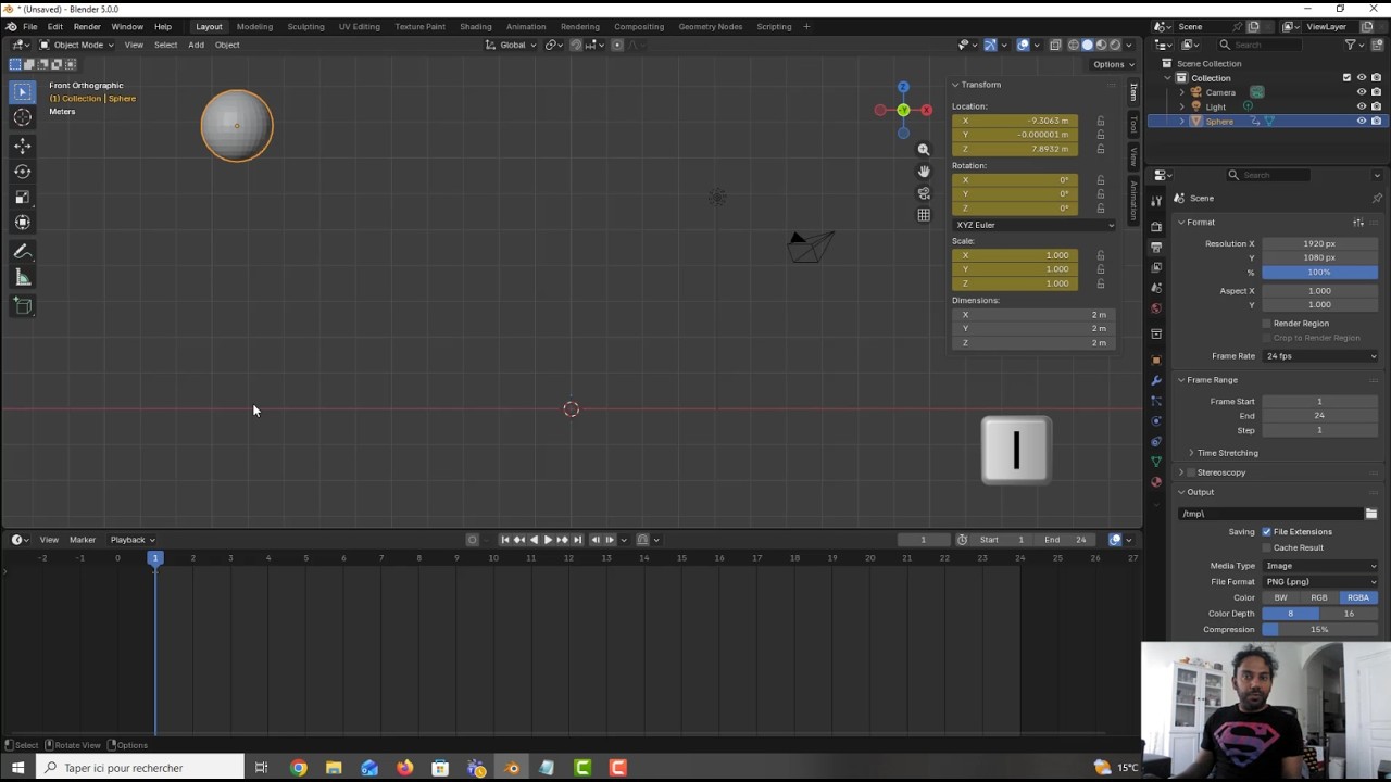 Blender Animation Tutorial 🎬 | Bouncing Ball with Squash & Stretch ...