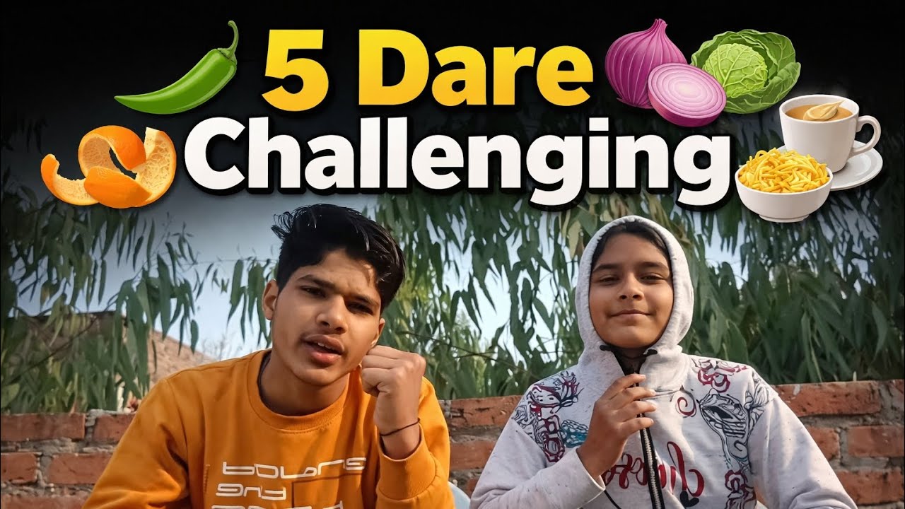 🔥 5 Dare Challenging | Brother Sister Fun Challenge 🔥 
