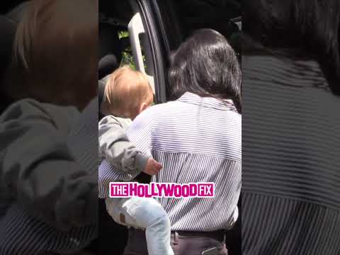 Kourtney Kardashian Takes Her Kids Reign & Penelope Disick Out To Music Class At A Private Mansion