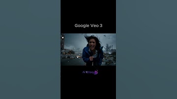 Journalist flying away in storm Ai Video Google Veo 3