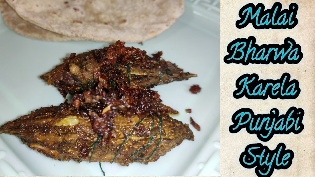 Malai Bharwa Karela / Stuffed Karela Recipe In Punjabi Style !! YouTube