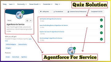 Agentforce for Service | Salesforce Tailhead | Quiz Solution