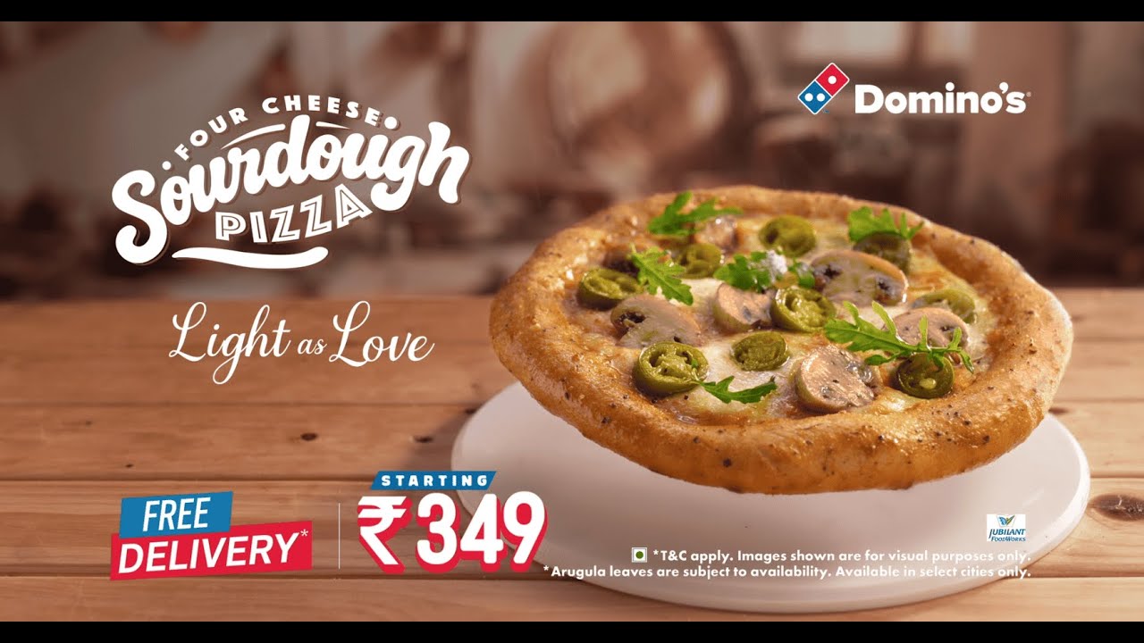 Introducing Domino's Four Cheese Sourdough Pizza | Domino's India