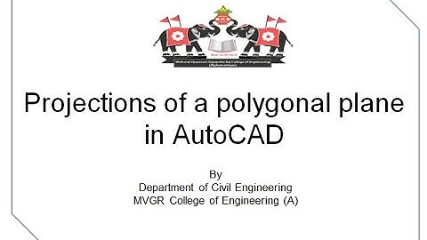 Projections of a polygonal plane in AutoCAD 2020