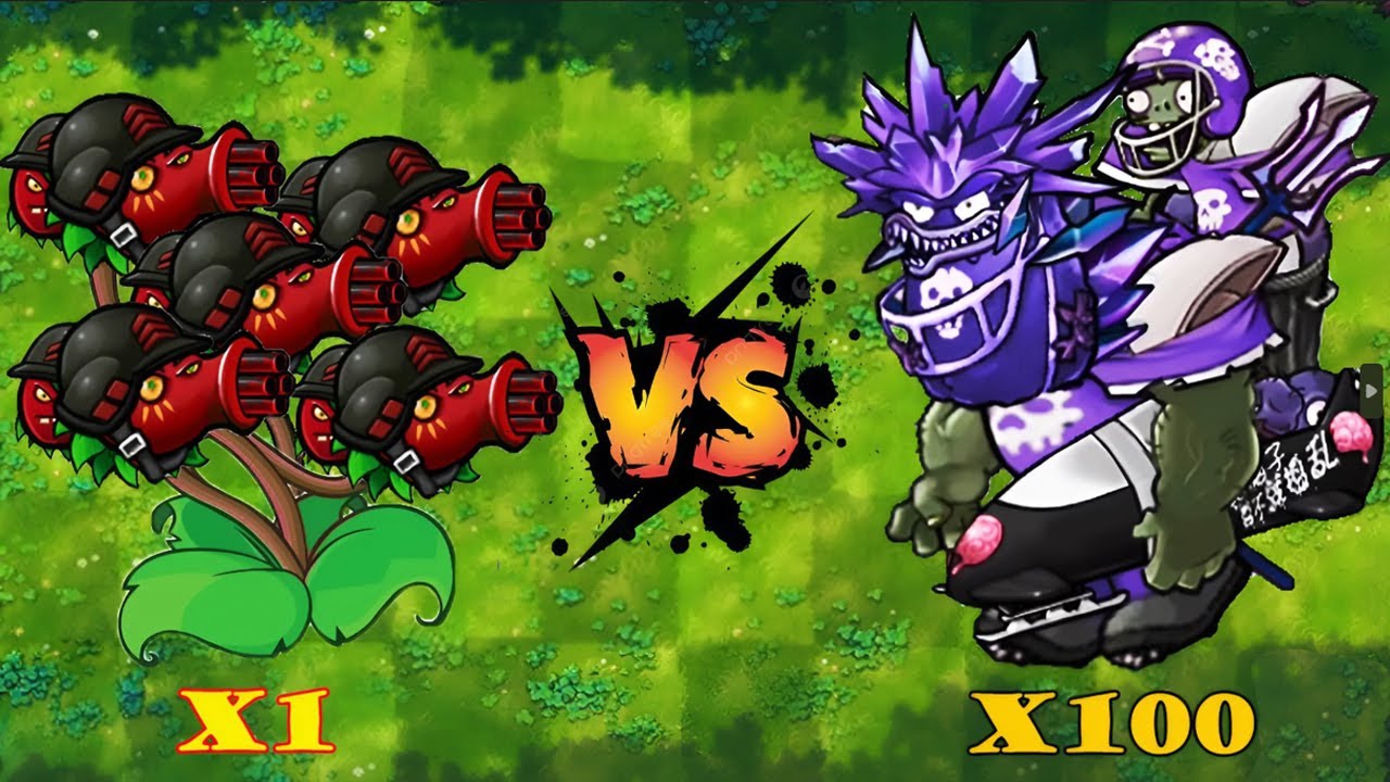 PVZ 1 Fusion 2.3 Challenge!! 1 Plants Fusion VS 300 Ultimate Obsidian ...