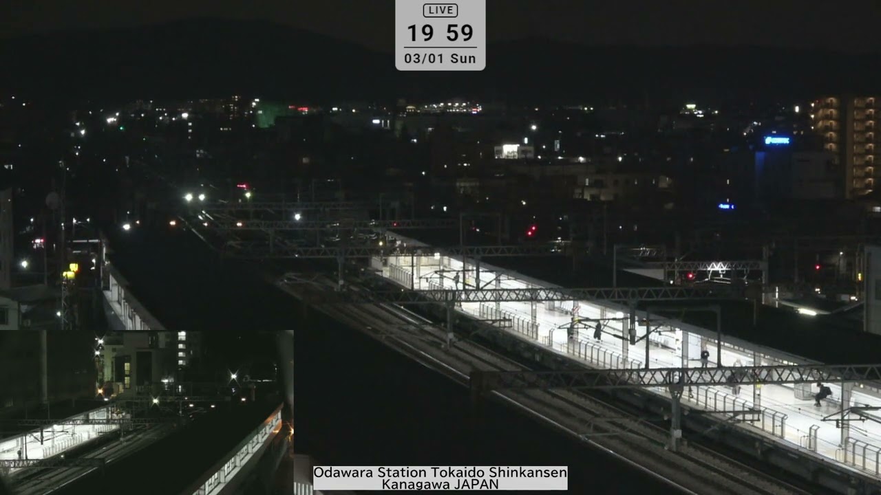 【アーカイブ】2026年03月1日19時～翌3時小田原駅ライブカメラ