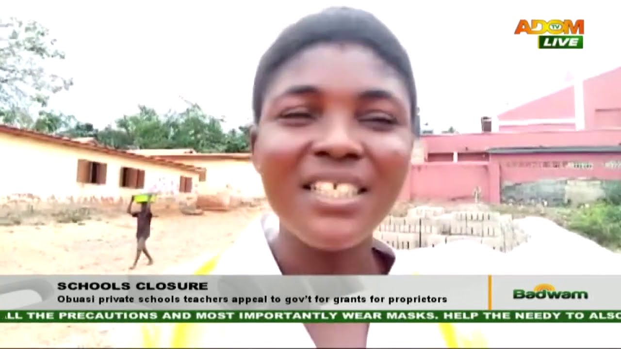 Obuasi private schools teachers appeal to gov’t - Badwam News on Adom TV (3-9-20)