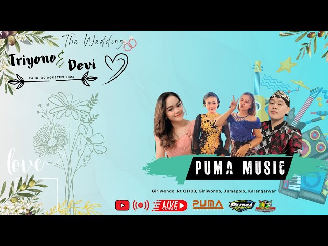 #LIVE PUMA Music | Wedding Triyono u0026 Devi  | PUMA Audio | PUMA Management | JUMAPOLO 🇮🇩 class=