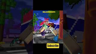 first time minecraft in relationship kiss 😍 #minecraft #minecraftanimation #shorts