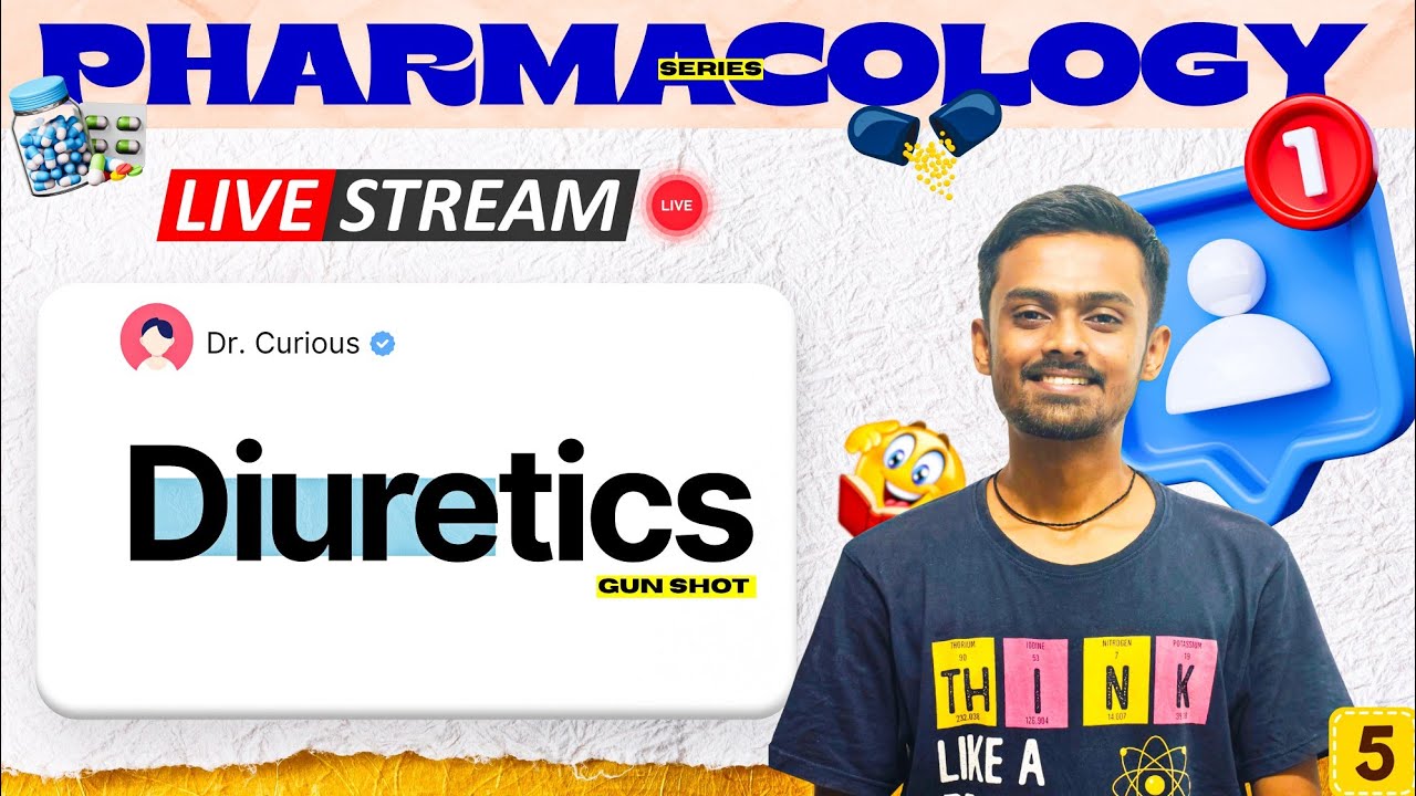 DIURETICS 🚀| Drugs Acting On Kidney | Gun Shot 🔫| PHARMACOLOGY SERIES 🎯