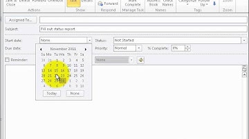 Connecting a task list to Microsoft Outlook