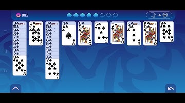 Spider Solitaire (by IGC Mobile) - free offline classic card game for Android - gameplay.