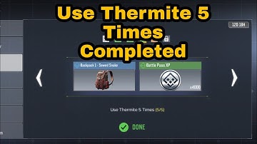 Use Thermite 5 Times | SEASONAL Rocket Arm COD Mobile