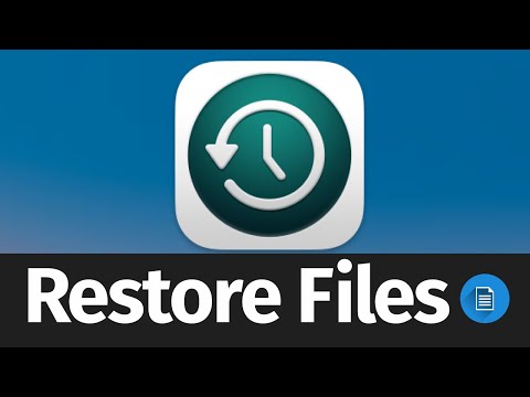 Restore Items Backed