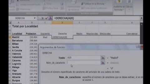 4-4 Usar Funciones de Texto (Tutorial Excel 2007)