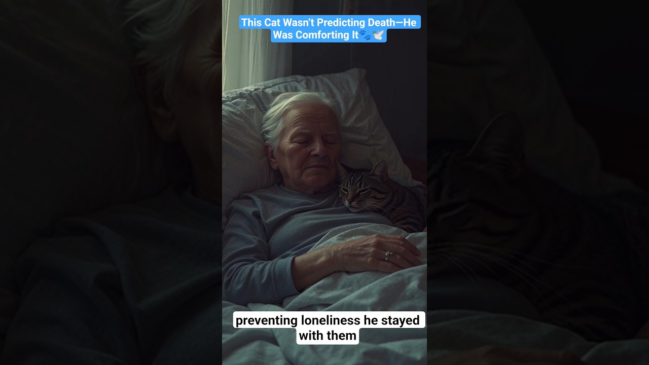 This Cat Wasn’t Predicting Death—He Was Comforting It🐾🕊️ 