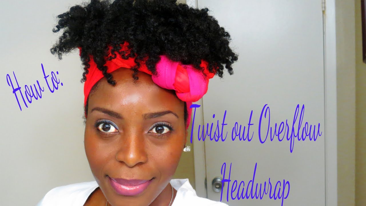 68* Easy Head Wrap Tutorial on Natural Hair - YouTube