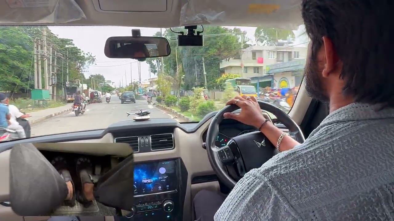 Driving Scorpio Classic S11 in Narrow Roads & Traffic | Foot Cam POV | 4K Manual Gear | ASMR