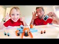 Father & Son PLAY GOBLET GOBBLERS GAME! / Ultra Tic Tac Toe