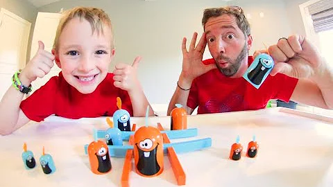 Father & Son PLAY GOBLET GOBBLERS GAME! / Ultra Tic Tac Toe
