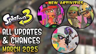 All Updates & Changes in March 2025 - Splatoon 3