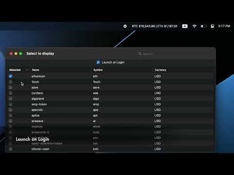 JustCryptoBar - How to track crypto on your macOS
