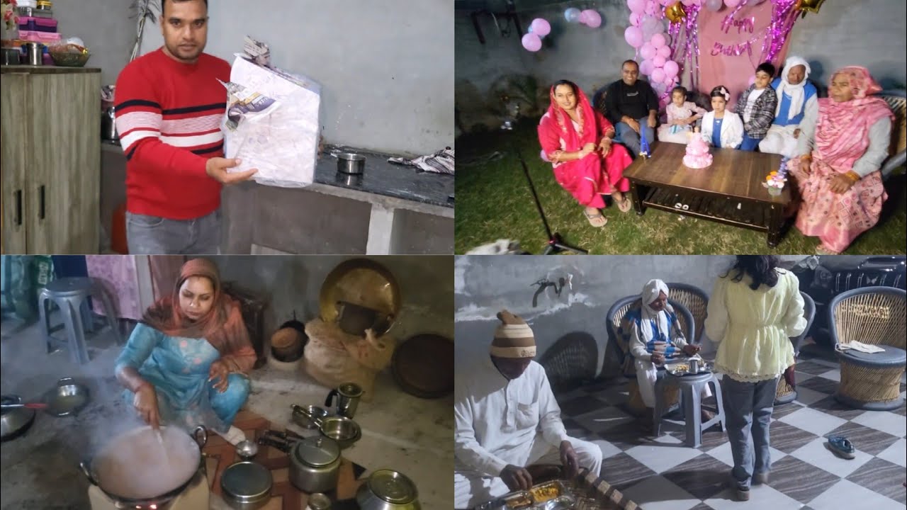 Aarushi ka birthday celebration 🎂