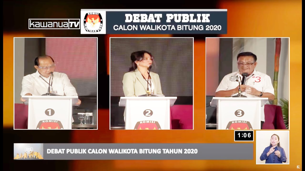 REKAMAN | DEBAT PUBLIK 1 CALON WALIKOTA BITUNG 2020