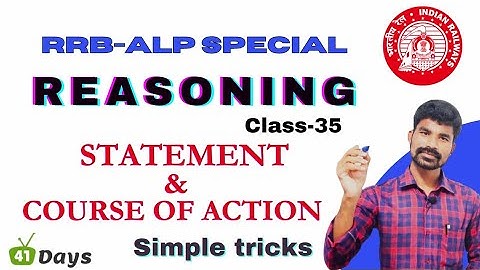 Reasoning || class-35 || statements - course of action || in telugu