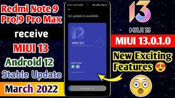 Redmi Note 10 Pro/Pro Max MIUI 13 with Android 12 Stable Update |MIUI 13.0.1.0 Update| New Features