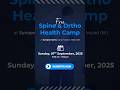 🩺 Free Spine & Ortho Health Camp 🩺