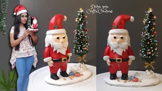 Beautiful DIY santa claus🎄/using plastic bottle🎅 #plasticbottlecraft #diycrafts #christmascrafting