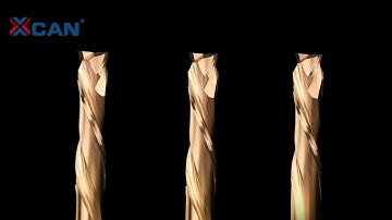 TiCN Coated 2 Flute Carbide Milling Cutter CNC Router Bit End Mill