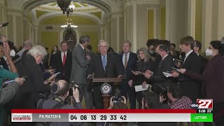 Senate Republican leader Mitch McConnell hospitalized after fall