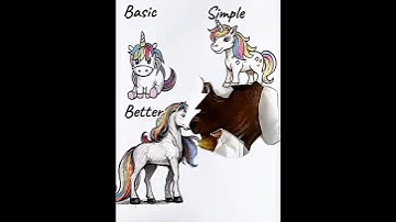 How to Draw UNICORN 🦄 #shorts #unicorn #art