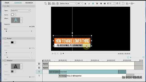 How To make and Use lower third animation Display on Videos for Social Media Handles 2022