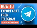 How to Export Telegram Chat History [2024] Easy Tutorial