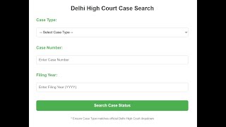 Court Data Fetcher & Mini Dashboard by Subhajit Ghosh screenshot 2